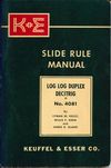 K&E 4081 Log Log Duplex Decitrig Manual