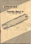 Instruction Manual for Bruning 2398