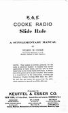 K&E Cook Radio Manual