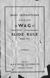 W&G Model 432 Comprehensive Slide Rule