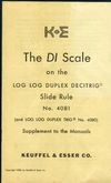 K&E 4081 DI Scale Manual Addendum