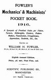 Instructions for Using Fowler's Patent Calculator - 1916